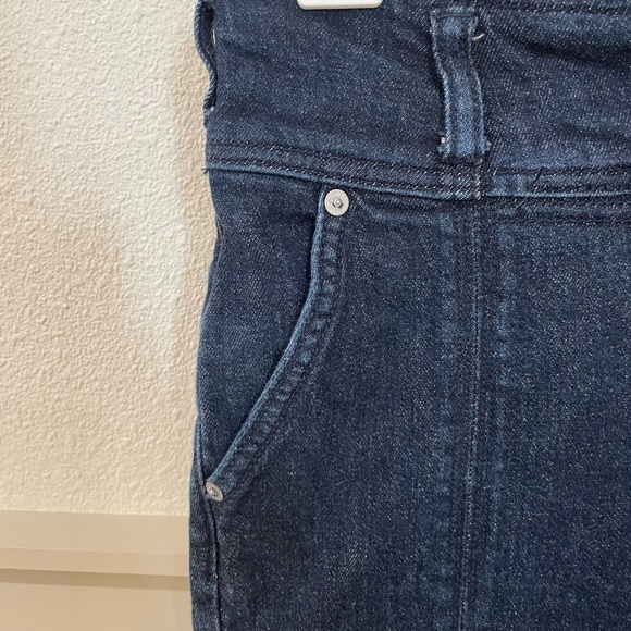 Anthropologie Pilcro and the Letterpress High Rise Straight Dark Wash Jeans - Picture 10 of 17